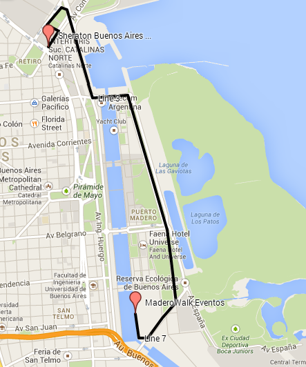 Madero Walk Eventos Map